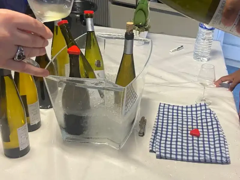 Le stand du Domaine du Haut-Bellay à la foire aux vins Viniflore