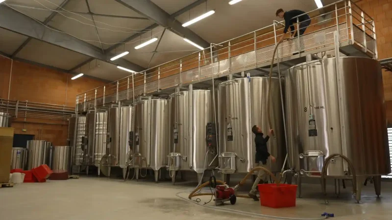 Les cuves du chai pédagogique